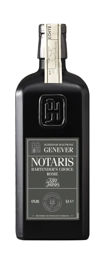 Una bottiglia di Jenever Notaris per fare l'Alamagoozlum