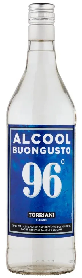 Bottiglia di alcol buongusto a 96 gradi per liquori
