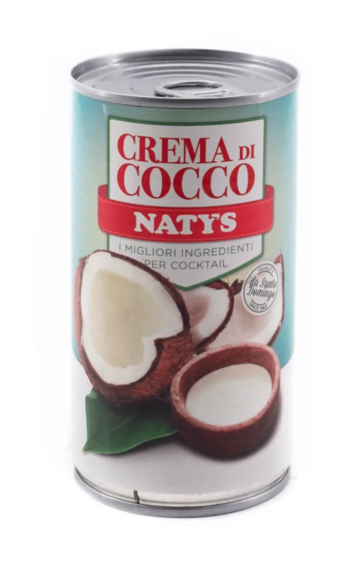 Una bottiglia di crema di cocco Naty's