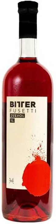 Una bottiglia di Bitter Fusetti, ingrediente del cocktail Fusettone