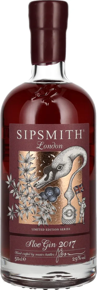una bottiglia di sloe gin