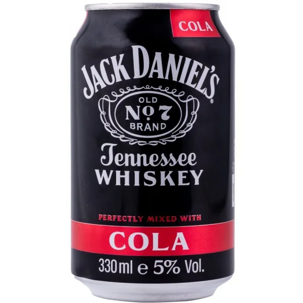 Lattina di Jack Daniel's e Cola pronta da bere
