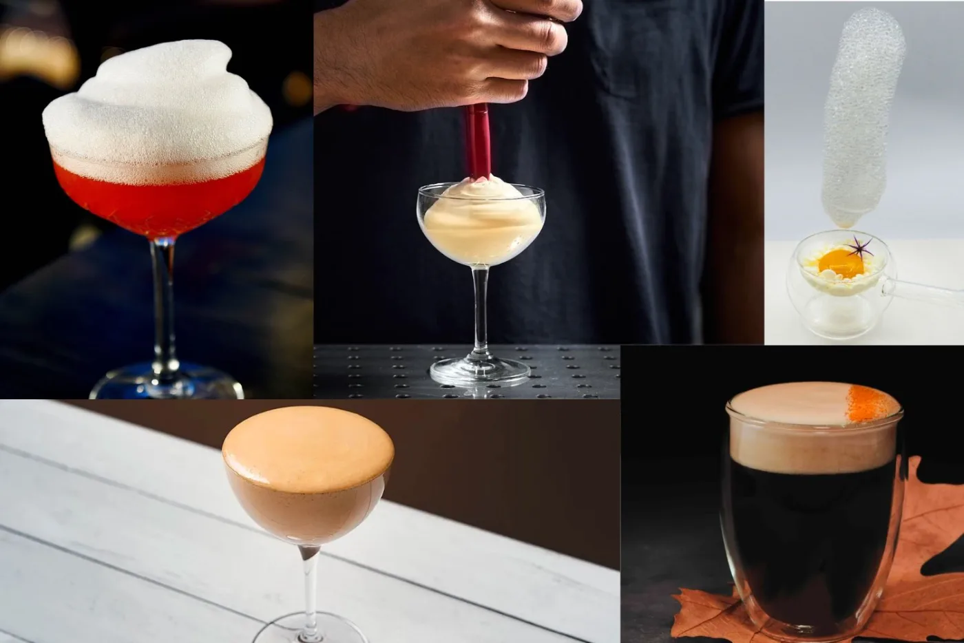 Le schiume nella Mixology: foam, arie e velluti home-made