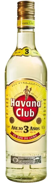 Una bottiglia di Havana 3, rum cubano perfetto per fare il Mojito