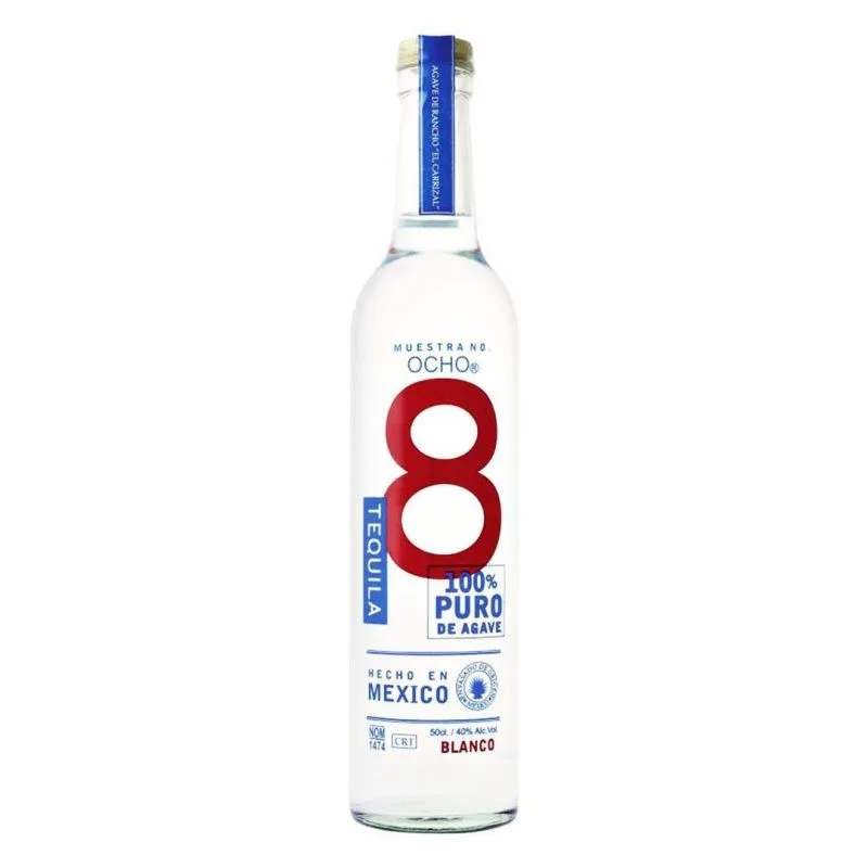 bottiglia di Tequila Ocho blanco