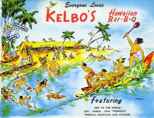 un'insegna di Kelbo's, dove si serviva lo Scorpion