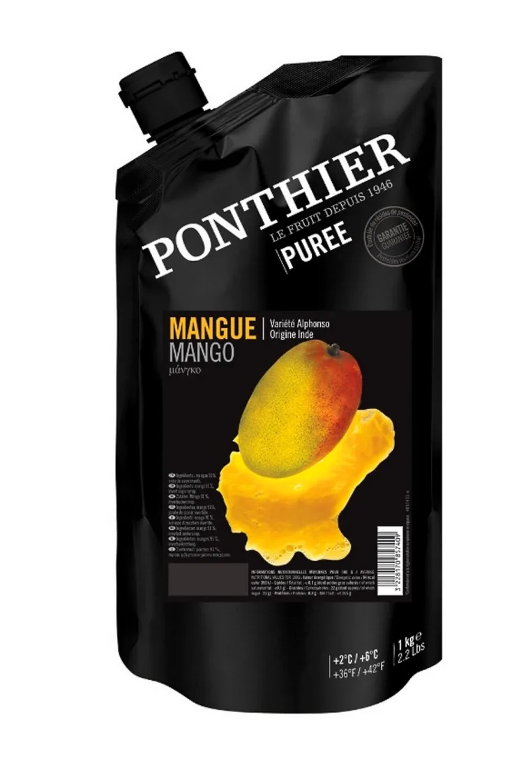 Bottiglia di purea di mango Ponthier al 90% di frutta